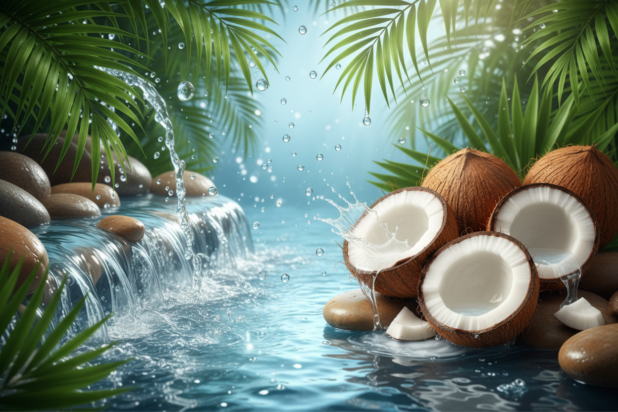 Combined water and coconut water hero image